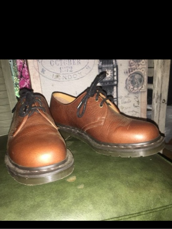 BNWOT Dr Martin 1461 Classic Brown 3 Eye leather Derby Men Oxford Lace Shoes main image 9